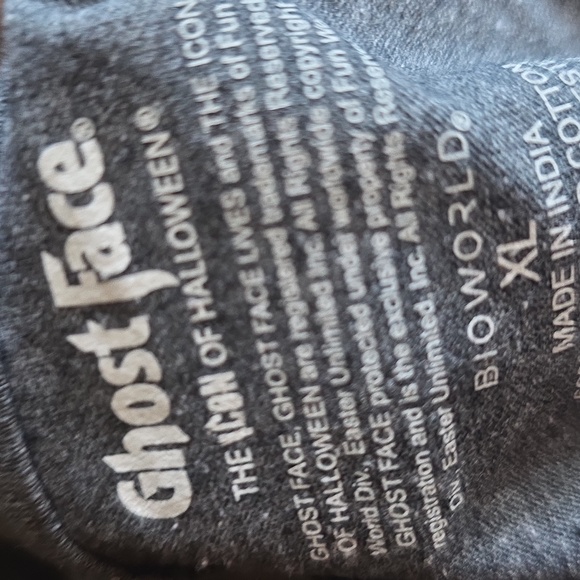 Ghostface Unisex XL Graphic Tee Brand New  Mens Womens  Teens - Picture 9 of 9